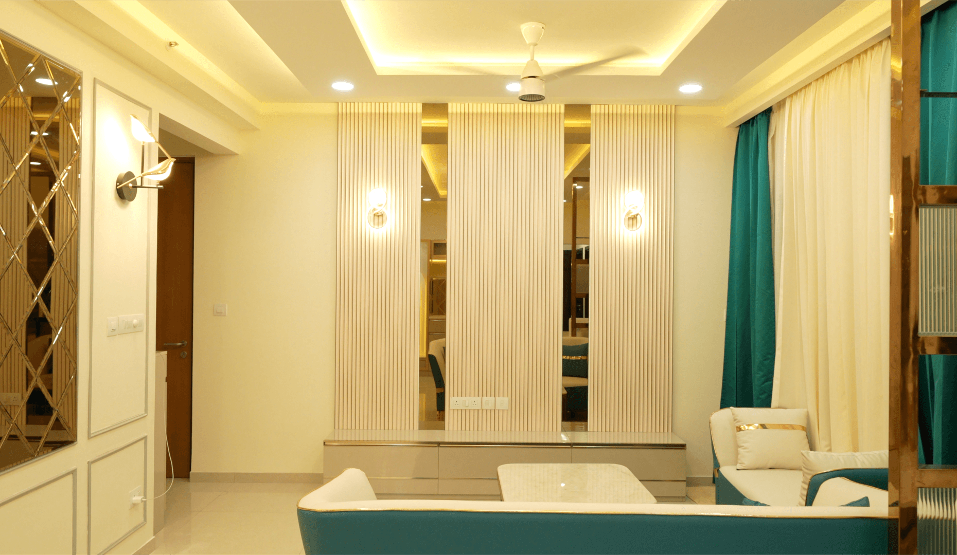 Luxe lighting installation