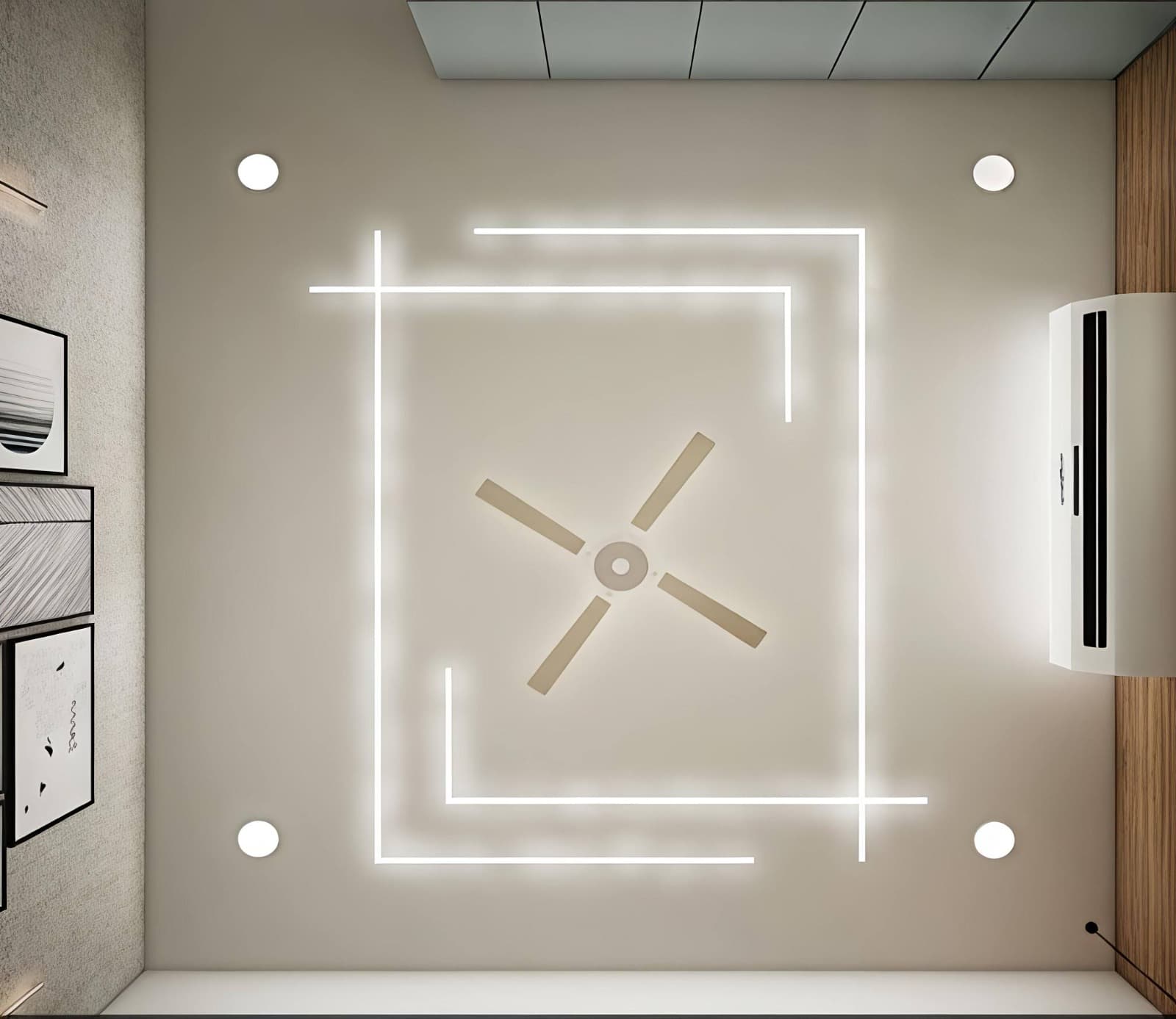 Stylish interior corner